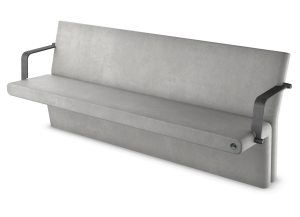 Aviv Bench with Back and Armrests