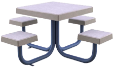 Small Flower Picnic Table Small Flower Picnic Table