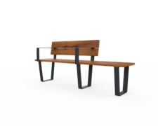 ספסל ברקן משענת קצרה